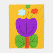 Levendige tonen fleece deken (Voorkant)