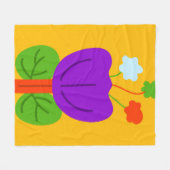 Levendige tonen fleece deken (Voorkant (Horizontaal))