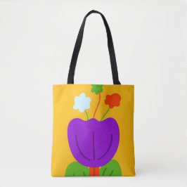 Levendige tonen tote bag