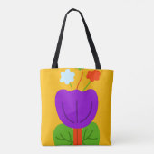 Levendige tonen tote bag (Achterkant)