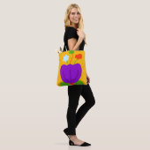 Levendige tonen tote bag (Op model)