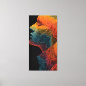 Levendige Topografie | Abstract Portret Canvas Afdruk (Voorkant)