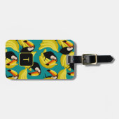 Levendige Toscaanse Banaan Leuke Speelse Tropische Bagagelabel (Voorkant horizontaal)