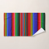 Levendige traditionele Mexicaanse tapebandstripes Bad Handdoek (Handdoek)