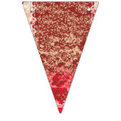 Levendige traditionele stof met ingewikkelde vloer vlaggetjes (Eerste vlag)