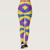 Levendige trendy multicolor"Ratti_Creative_Arts" L Leggings (Achterkant)