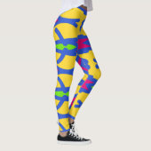 Levendige trendy multicolor"Ratti_Creative_Arts" L Leggings (Rechts)