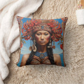 Levendige Tribal Fusion Art Kussen (Deken)