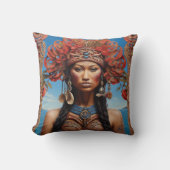 Levendige Tribal Fusion Art Kussen (Voorkant)