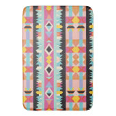 Levendige Tribal-geïnspireerde Design Pattern Mix Badmat (Voorkant Verticaal)