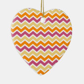 Levendige Tribal ZigZag Keramisch Ornament (Rechts)