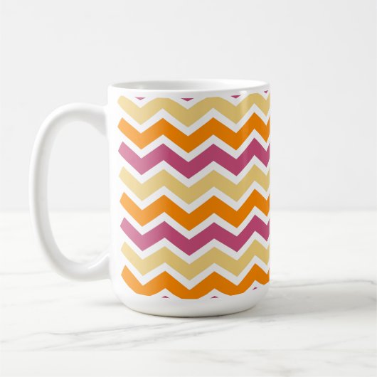 Levendige Tribal ZigZag Koffiemok (Links)