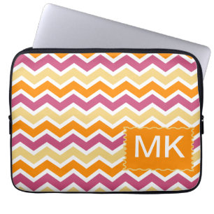 Levendige Tribal ZigZag Laptop Sleeve