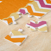 Levendige Tribal ZigZag Legpuzzel (Zijkant)