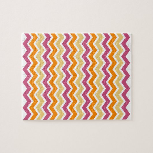 Levendige Tribal ZigZag Legpuzzel (Horizontaal)