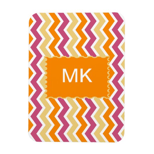 Levendige Tribal ZigZag Magneet (Verticaal)