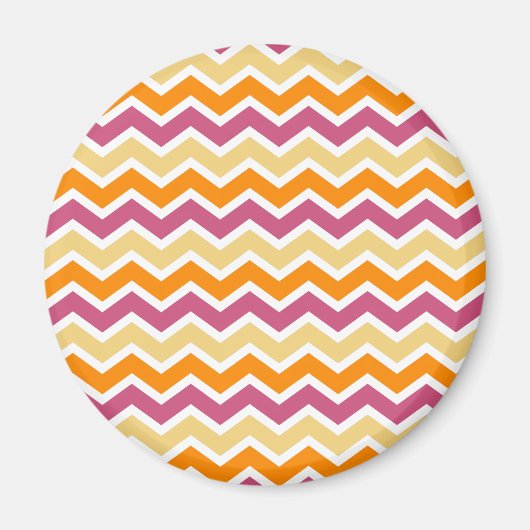 Levendige Tribal ZigZag Magneet (Voorkant)