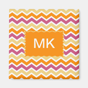 Levendige Tribal ZigZag Magneet