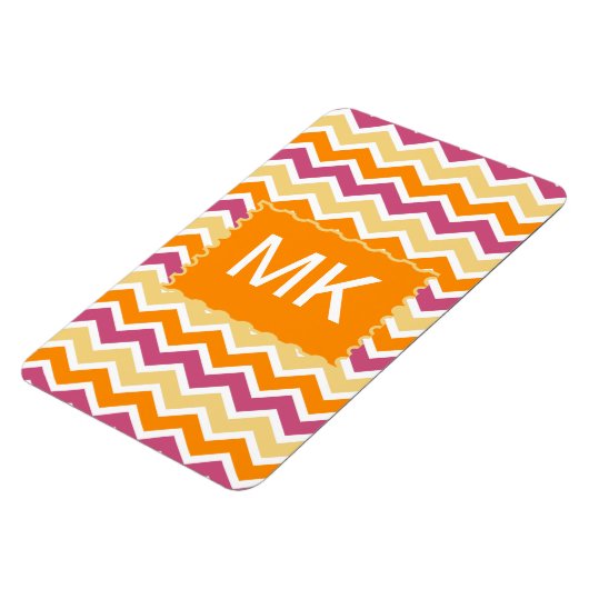 Levendige Tribal ZigZag Magneet (Linkerzijde)