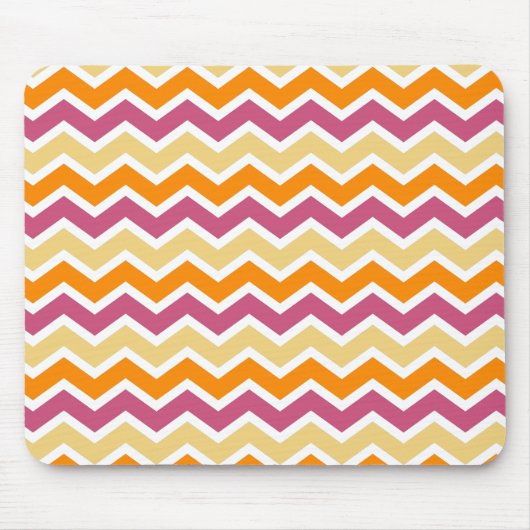 Levendige Tribal ZigZag Muismat (Voorkant)