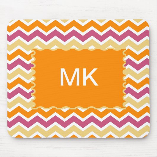 Levendige Tribal ZigZag Muismat (Voorkant)