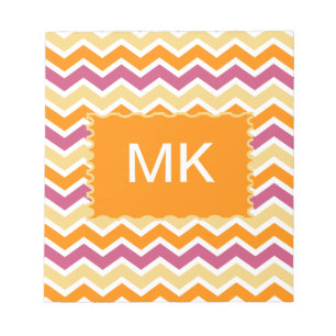 Levendige Tribal ZigZag Notitieblok