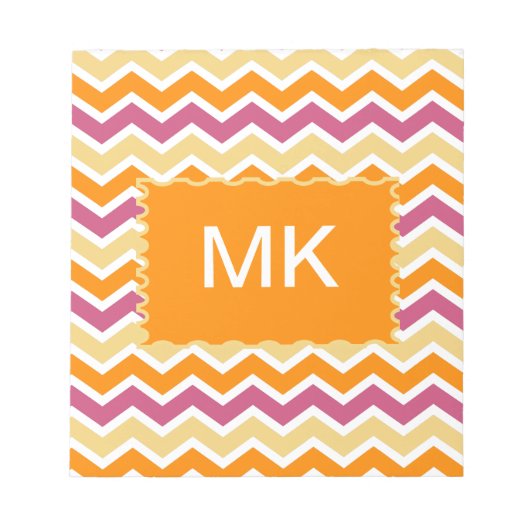 Levendige Tribal ZigZag Notitieblok (Voorkant)