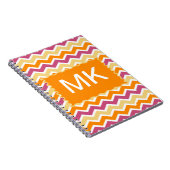 Levendige Tribal ZigZag Notitieboek (Rechterzijde)