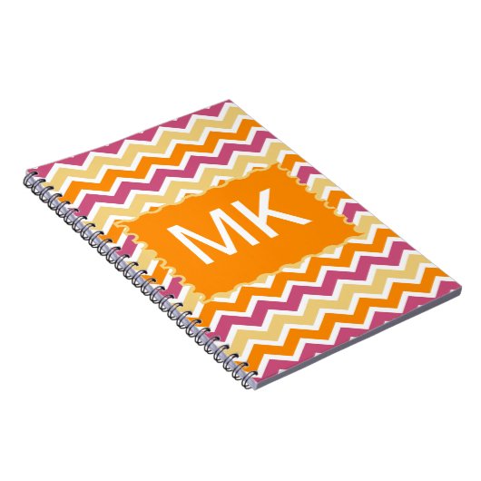 Levendige Tribal ZigZag Notitieboek (Rechterzijde)