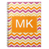 Levendige Tribal ZigZag Notitieboek (Voorkant)