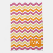 Levendige Tribal ZigZag Theedoek (Verticaal)