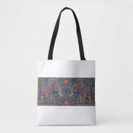 Levendige Tribale Geest olifanten Boodschappentas Tote Bag