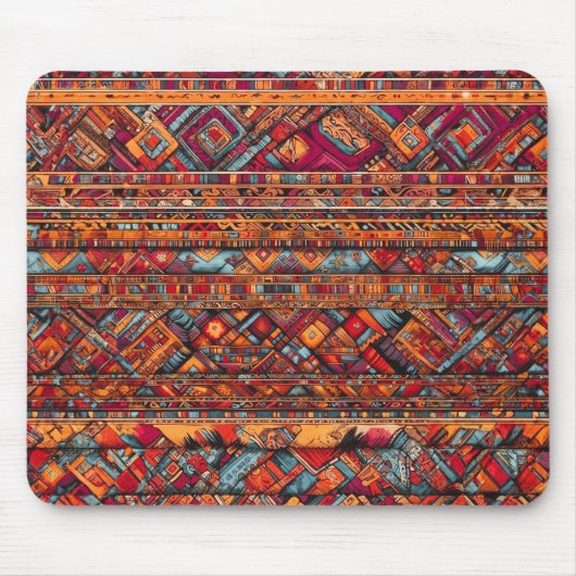 "Levendige tribale wandtapijten" Muismat (Voorkant)