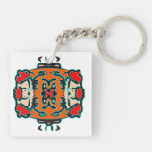 Levendige Tribale Zen Sleutelhanger (Achterkant)