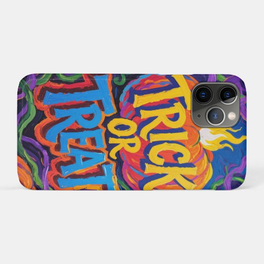 Levendige "Trick or treat" Halloween Case-Mate iPhone Case (Achterkant (horizontaal))