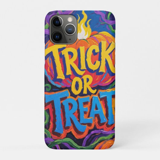 Levendige "Trick or treat" Halloween Case-Mate iPhone Case (Achterkant)