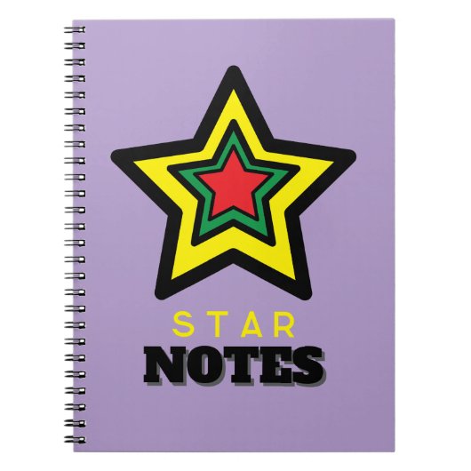 Levendige Triple Star NOTES Spiral Notitieboek (Voorkant)