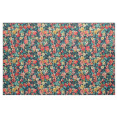 Levendige Tropical Bloom Explosion op Midnight Stof (Fat Quarter)