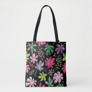 Levendige Tropische Aquarel Blad Boodschappentas Tote Bag