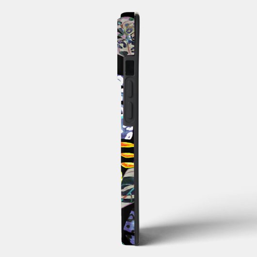 Levendige tropische bladeren en bloemen patroon Case-Mate iPhone case (Achterkant / Links)