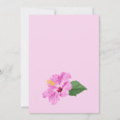 Levendige tropische bloemen bruiloft kaart (Achterkant)