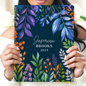 Levendige Tropische Bloemen Custom Naam Planner