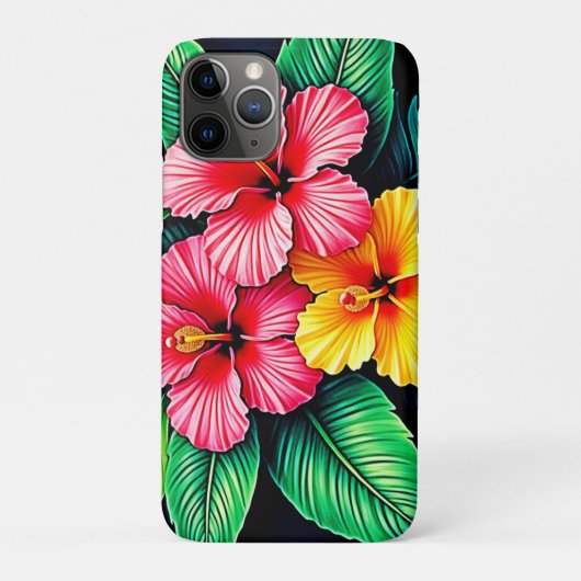 Levendige Tropische Hibiscus Kunst Case-Mate iPhone Case (Achterkant)
