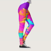 Levendige tropische kustkunst leggings (Rechts)