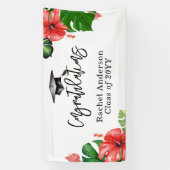 Levendige Tropische Monstera Afstuderen Banner (Verticaal)