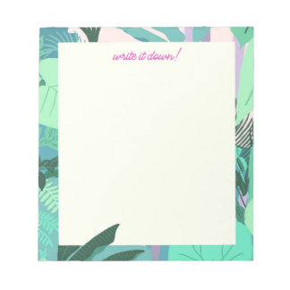 Levendige tropische Oerwouden bladeren - Notitiebl Notitieblok