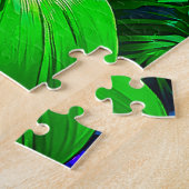 Levendige tropische orchidee legpuzzel (Zijkant)