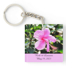 Levendige Tropische Roze Hibiscus Gepersonaliseerd
