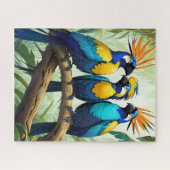 Levendige Tropische Vogel Legpuzzel (Horizontaal)
