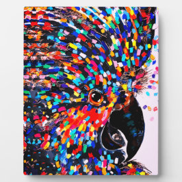 Levendige Tropische Vogel Wand Kunst in Expression Fotoplaat
